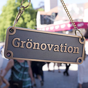 Logo Grönovation brons i Visby